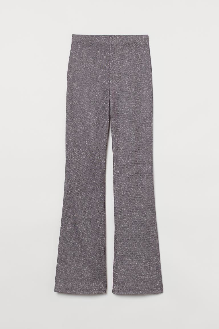 

Расклешенные леггинсы H&M, черный/блеск