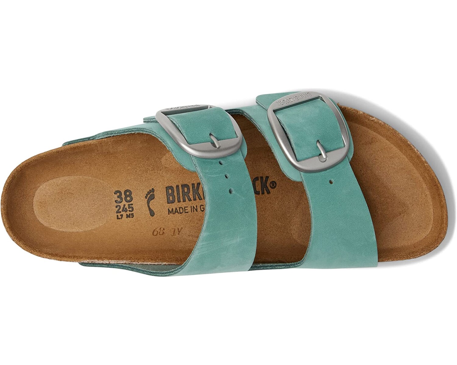 

Сандалии Arizona Big Buckle Birkenstock, берилл нубук