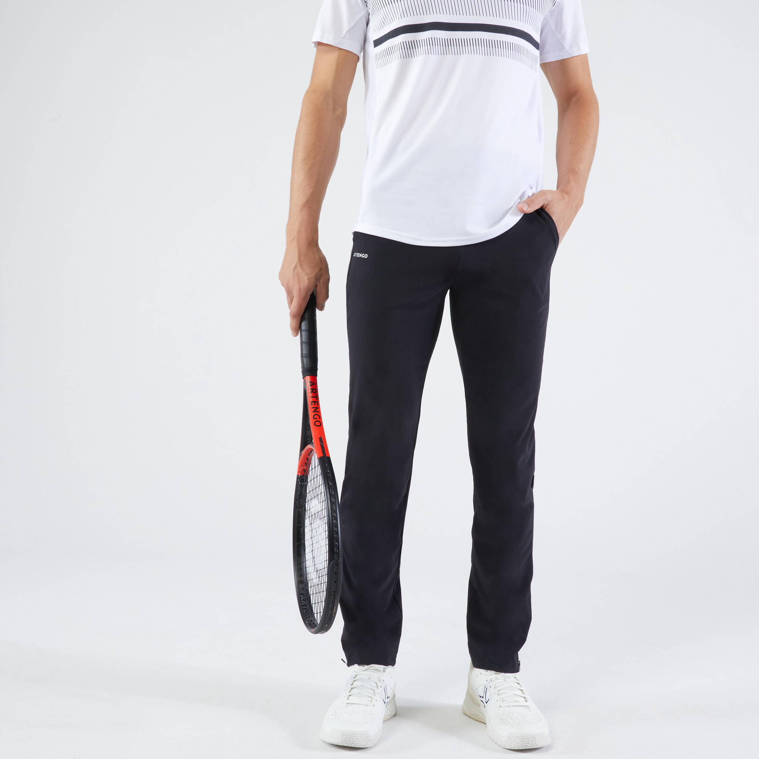 Мужские теннисные тренировочные штаны - TPA 500, черные ARTENGO, черный