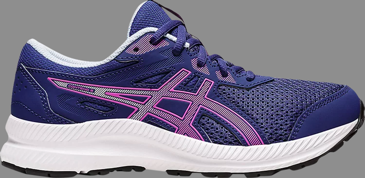 Кроссовки contend 8 gs 'dive blue orchid' Asics, синий - фото