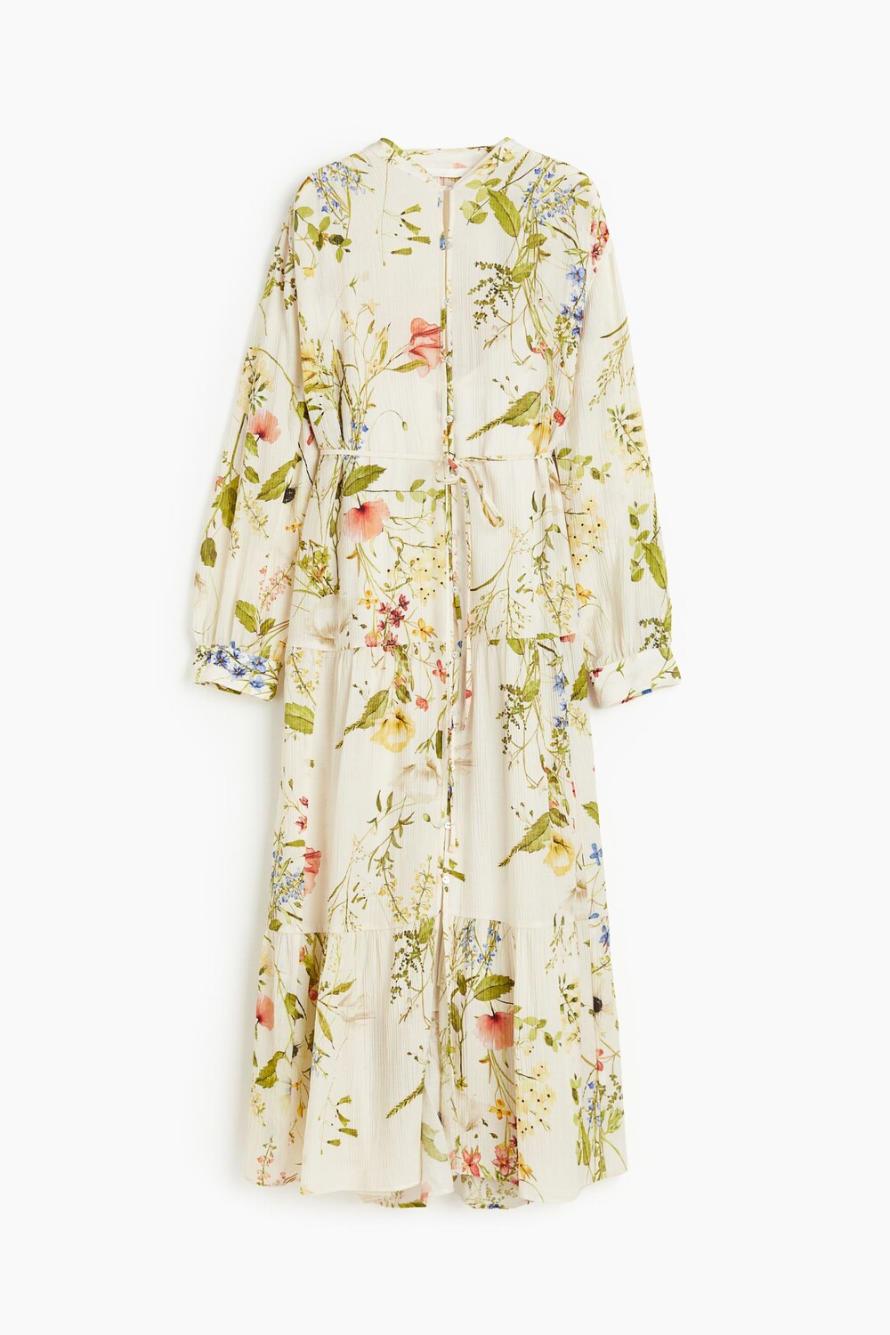 

Платье H&M Oversized Crinkled, кремовый