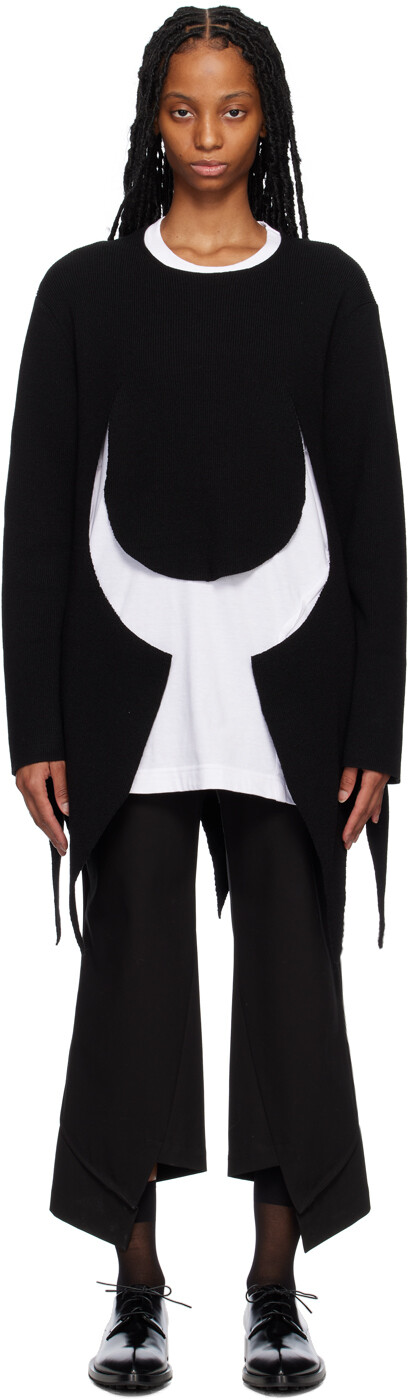 

Черный асимметричный свитер Comme des Garçons Homme Plus