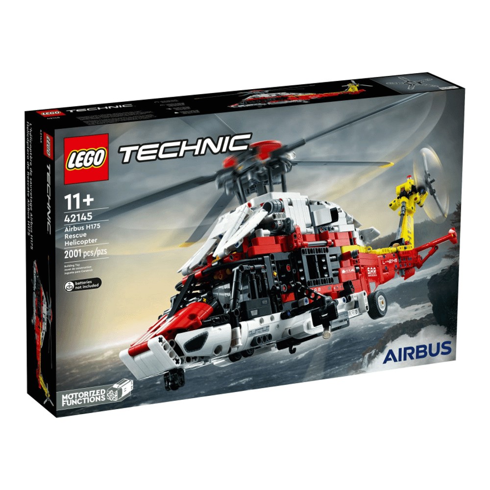 конструктор lego technic 42145 спасательный вертолет airbus h175 2001 дет Конструктор LEGO Technic 42145 Спасательный вертолет Airbus H175