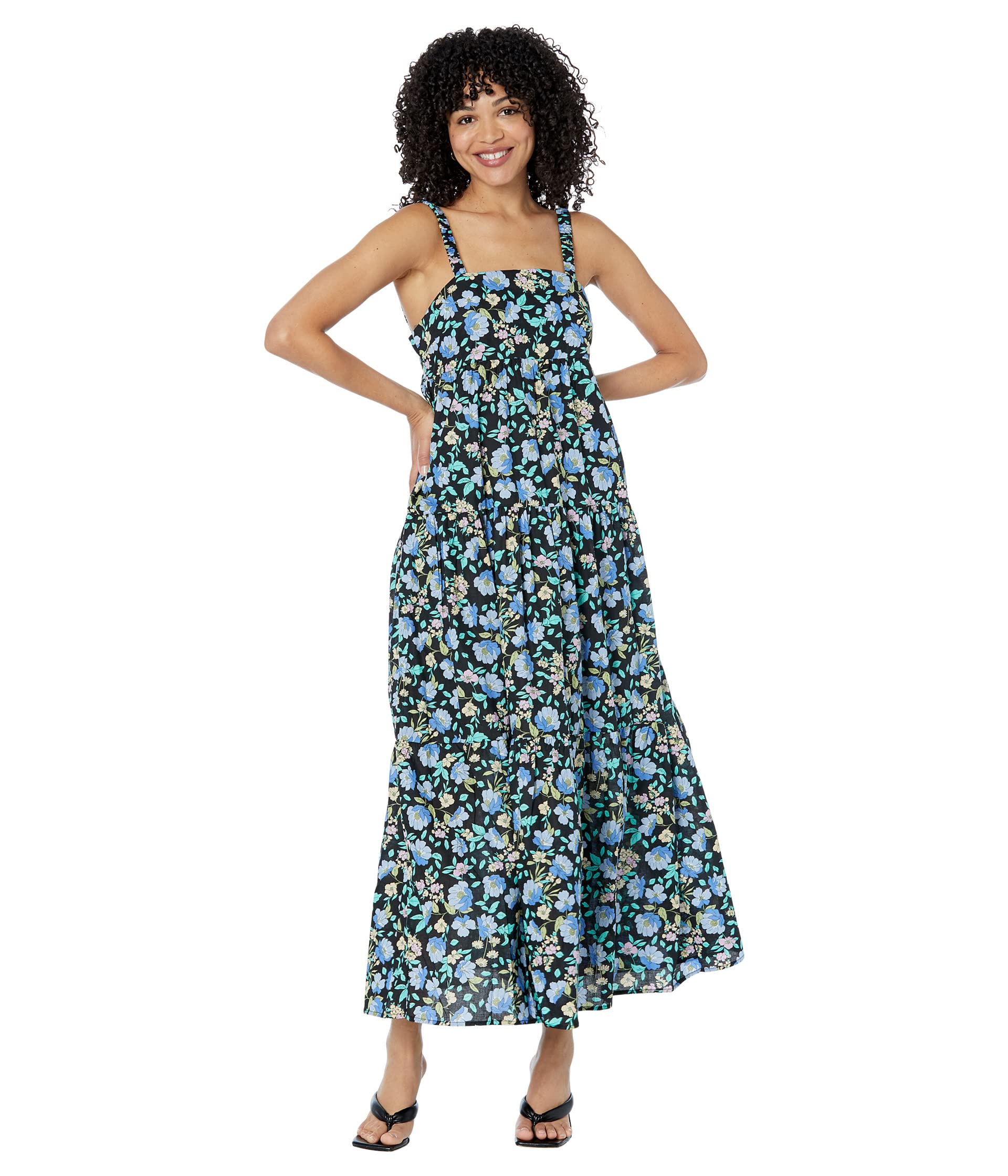 Платье MOON RIVER, Floral Printed Maxi Dress