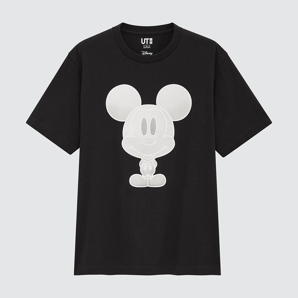 

Футболка с принтом унисекс Uniqlo, черный
