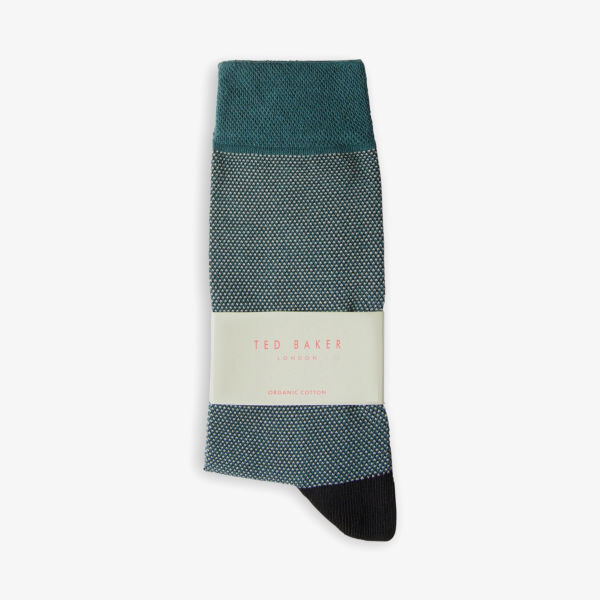 

Носки Tedtext из эластичного хлопка с цветными блоками Ted Baker, зеленый