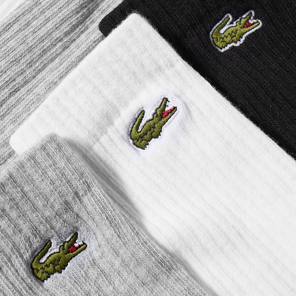 Носки Lacoste 3 Pack Logo Socks – заказать по выгодной цене из-за рубежа в  «CDEK.Shopping»