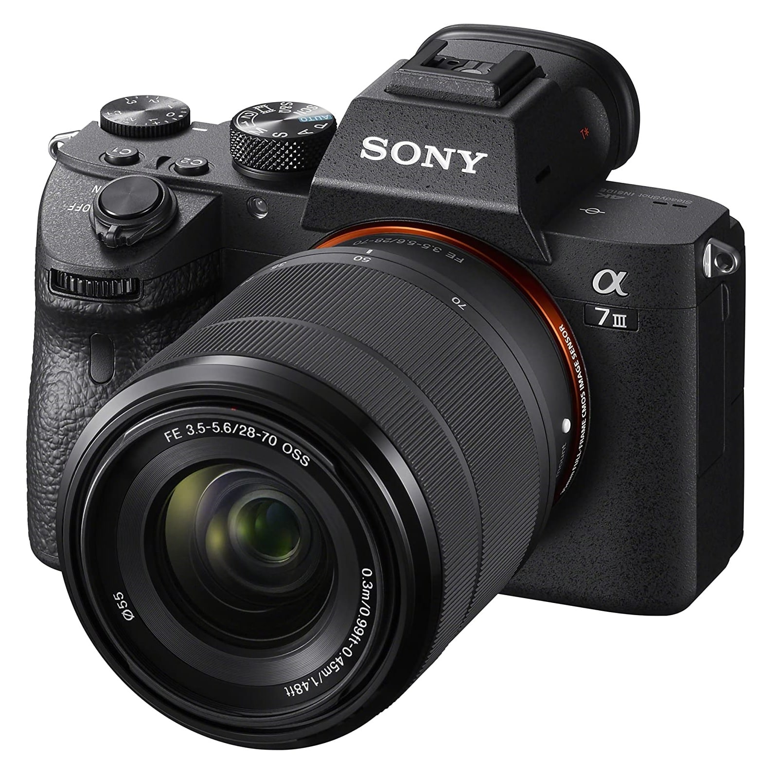Беззеркальный фотоаппарат Sony Alpha A7 Mark III, 28-70mm, f/3.5-5.6, черный противоударный усиленный ударопрочный чехол бампер пенал mypads для sony xperia 1 iii 1 3 серый
