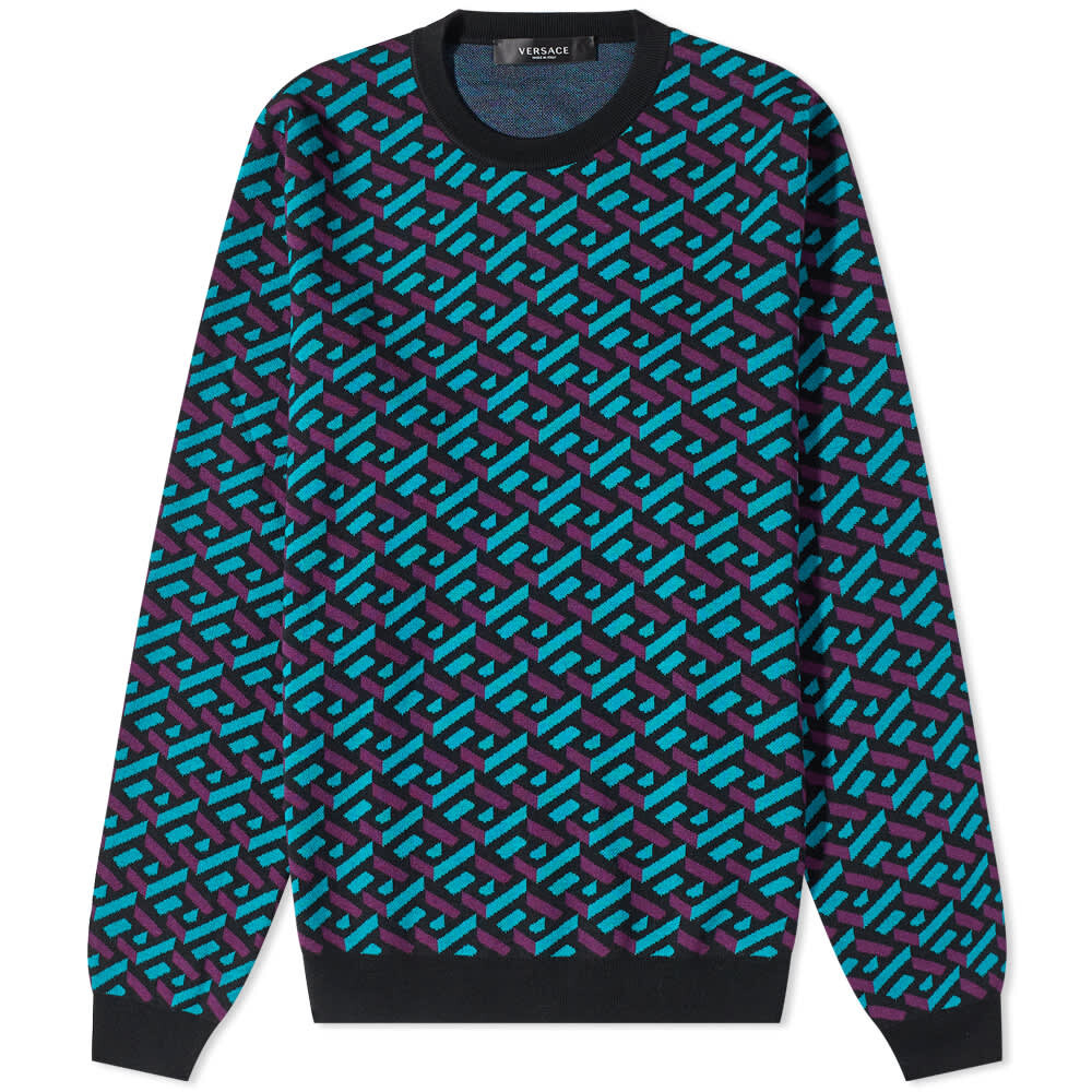 

Джемпер Versace Geometric Intarsia Crew Knit