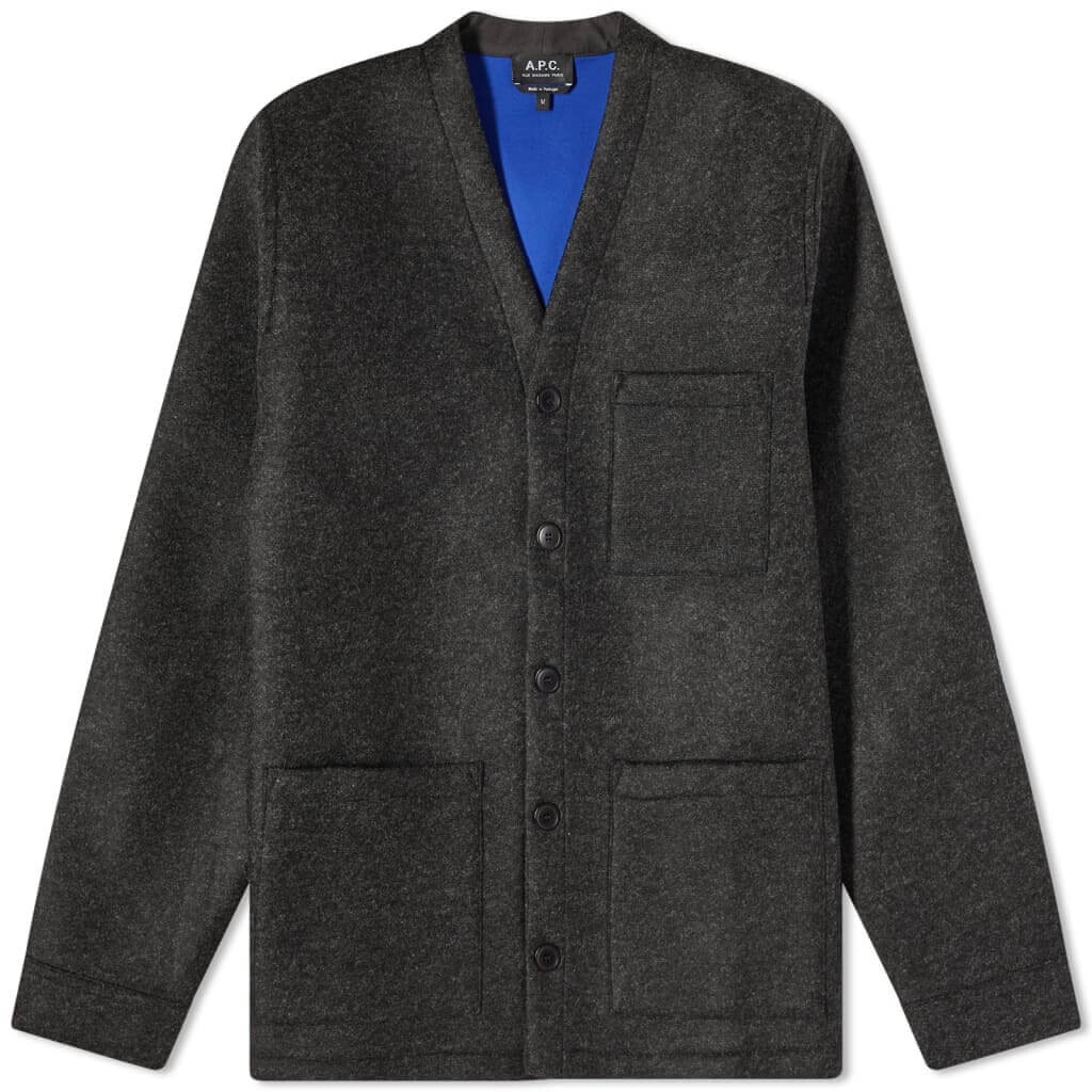 

Кардиган A.P.C. Aurelien Unisex, темно-серый