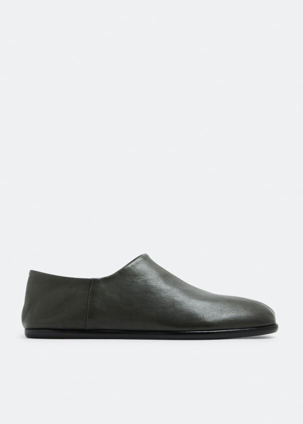 Слиперы MAISON MARGIELA Tabi babouche shoes, зеленый