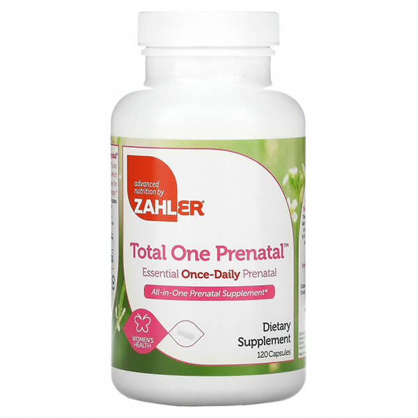 Total One Prenatal Zahler, 120 капсул zahler для сияния кожи волос и ногтей 120 капсул
