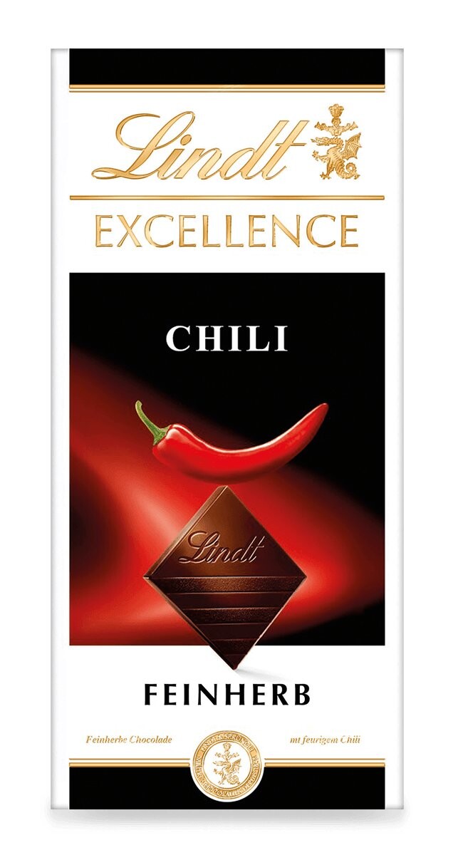 

Шоколад Lindt Excellence Chili, перец чили, 100г
