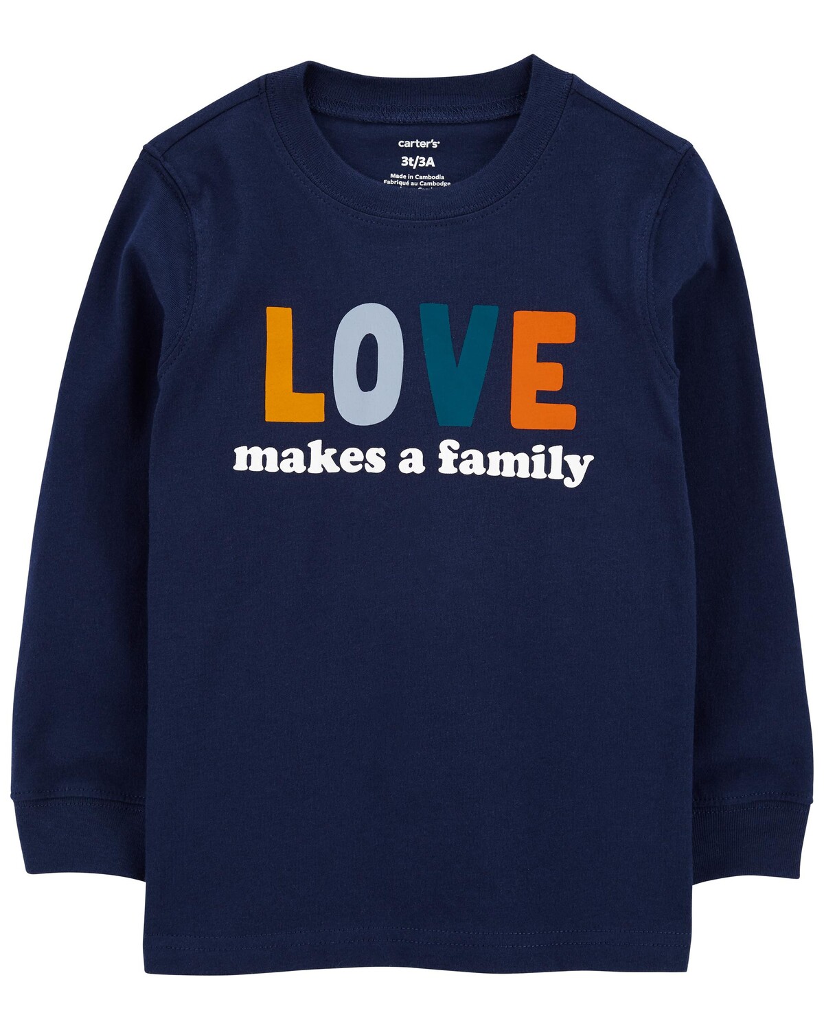 

Футболка из джерси Toddler Love Makes A Family Carter's, синий