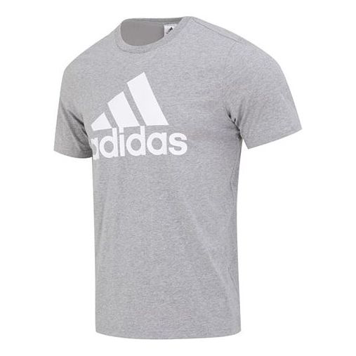 Футболка adidas Essentials Single Jersey Big Logo Tee IC9350, серый футболка asics big logo tee размер 44 46 серый