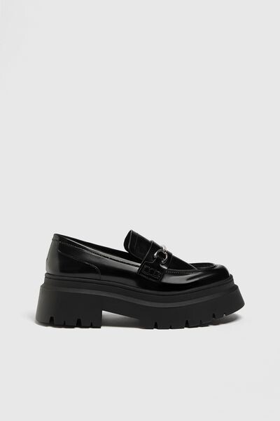 Мокасины на платформе PULL&BEAR – заказать с доставкой из-за рубежа ...