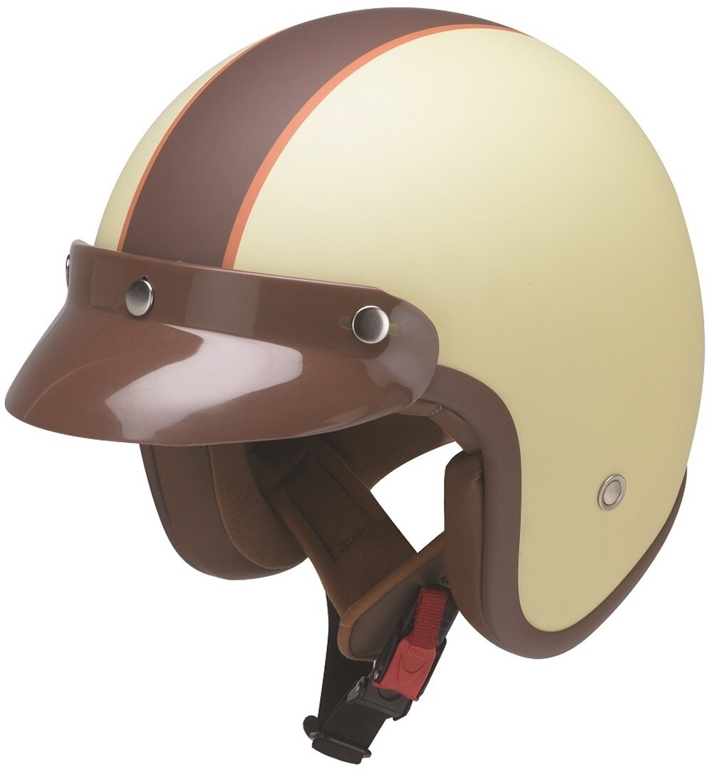 

Шлем мотоциклетный Redbike RB 752 Vanilla, кремовый, Коричневый