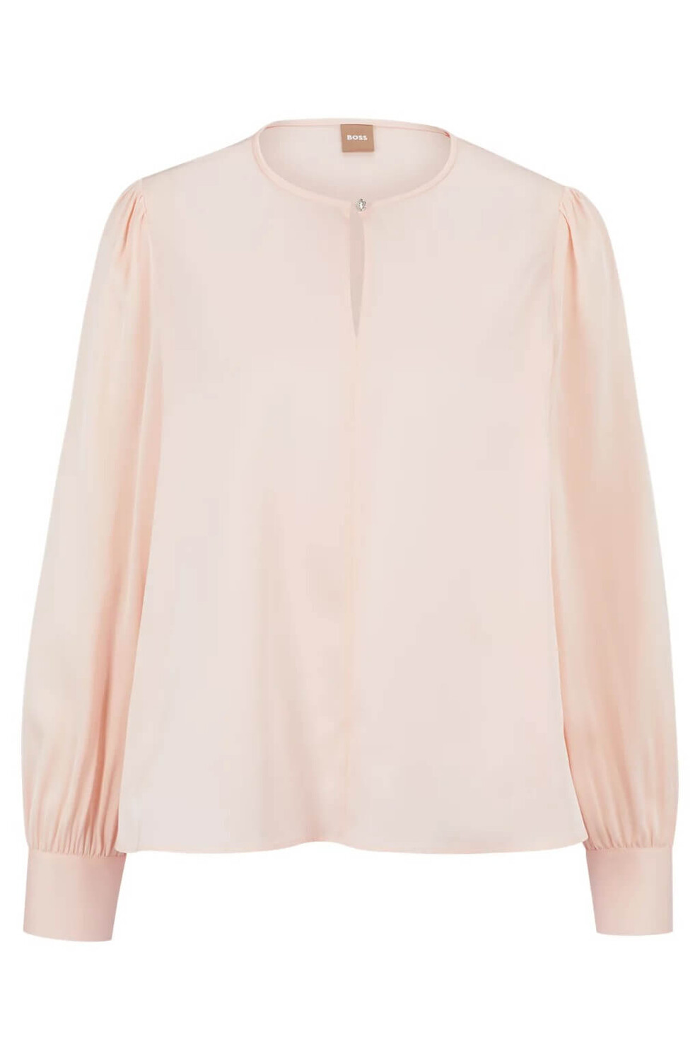 

Блуза Boss Stretch Silk With Keyhole Neckline, розовый
