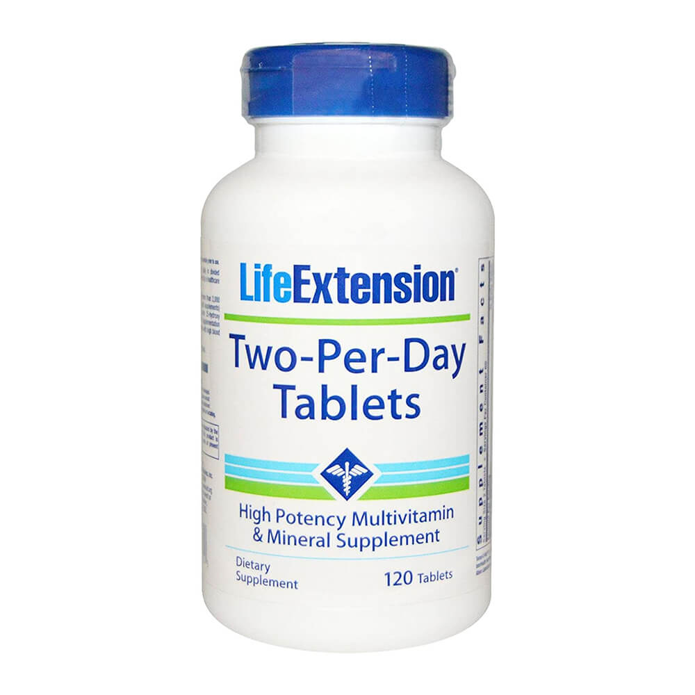 Мультивитаминный комплекс Life Extension Two-Per-Day, 120 таблеток мультивитаминный и минеральный комплекс country life 120 таблеток