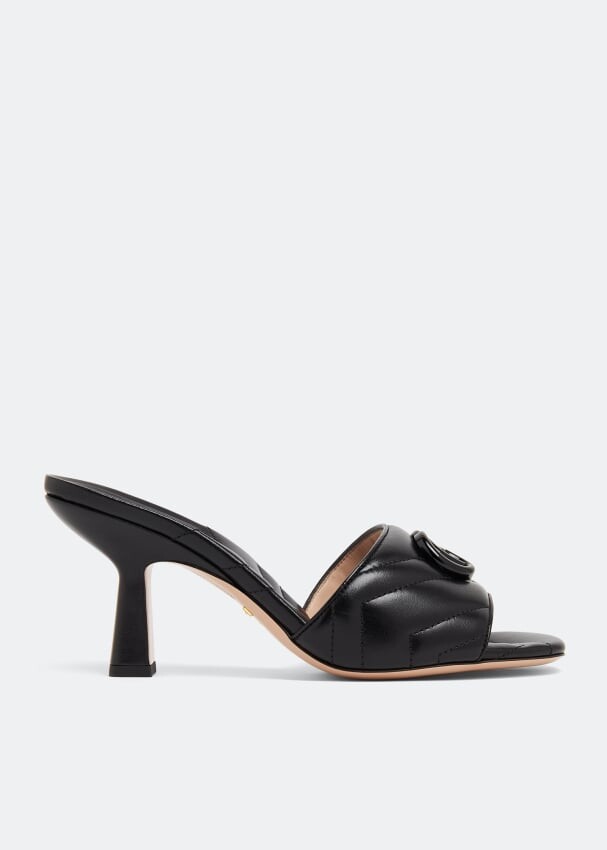 

Сандалии GUCCI Double G slide sandals, черный