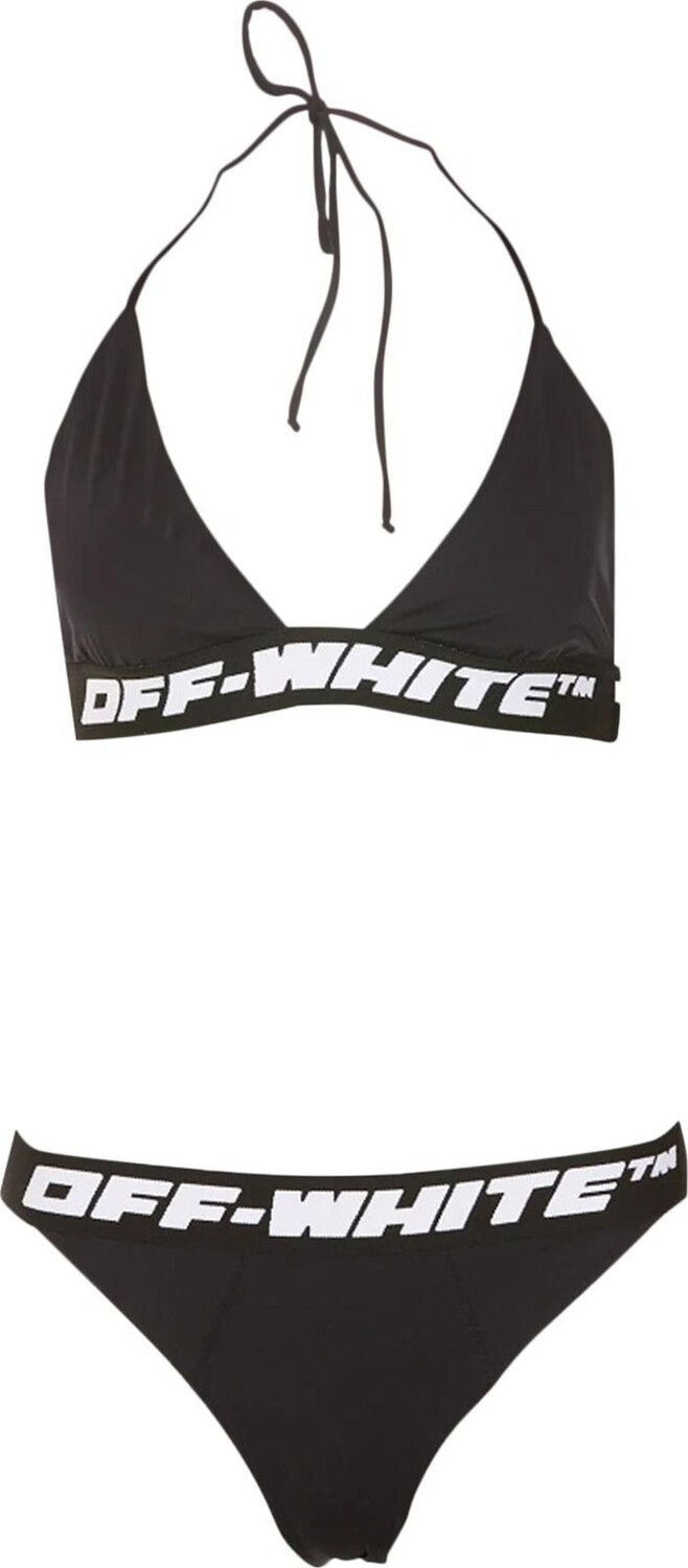 

Бикини Off-White Logo Band Bikini 'Black', черный