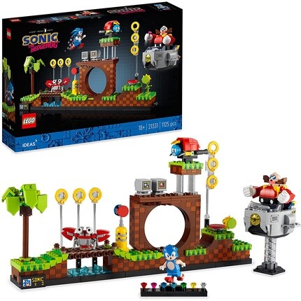 

Конструктор Lego 21331 Ideas Sonic The Hedgehog с зоной холма и доктором Эггманом
