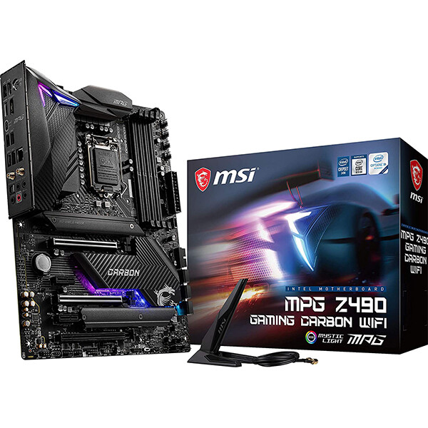

Материнская плата MSI MPG Z490 Gaming Carbon WiFi, DDR4, черный