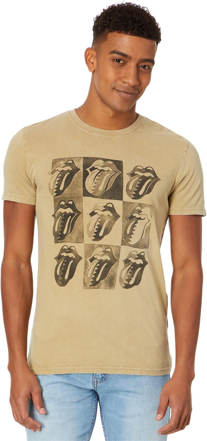

Футболка с логотипом на языке Rolling Stones Lucky Brand, цвет Twill