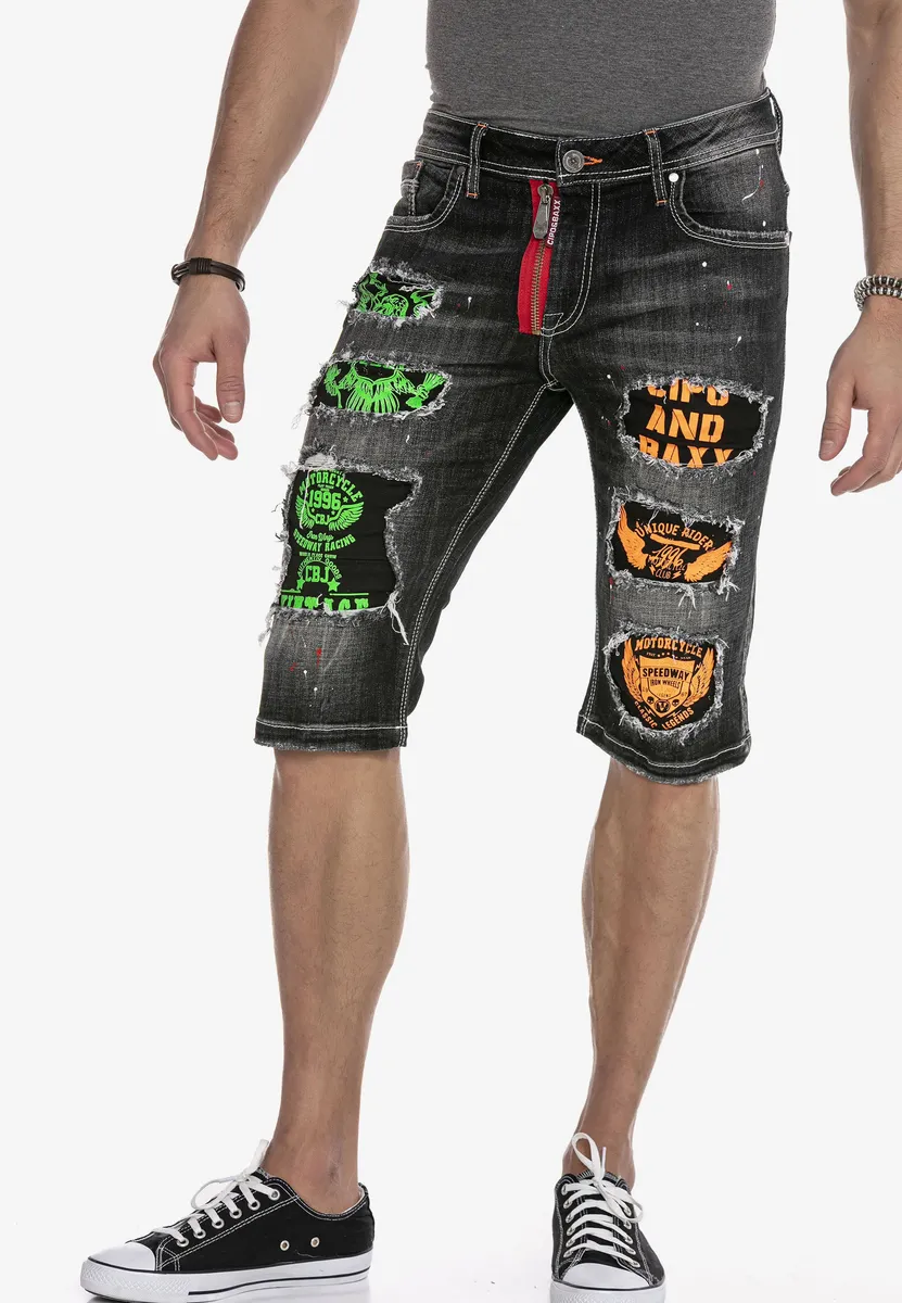 

Шорты Cipo & Baxx с классными вырезами, черный