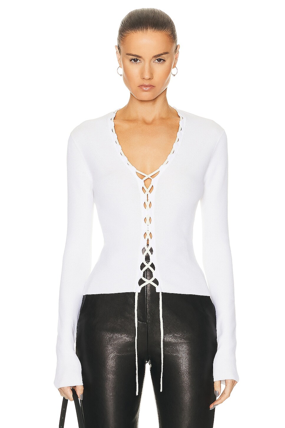 

Кардиган Dion Lee Bichrome, цвет White & Cream