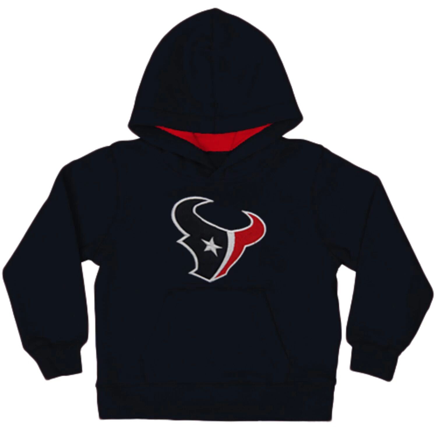 

Пуловер с капюшоном с логотипом Houston Texans Toddler Fan Gear Primary — темно-синий Outerstuff