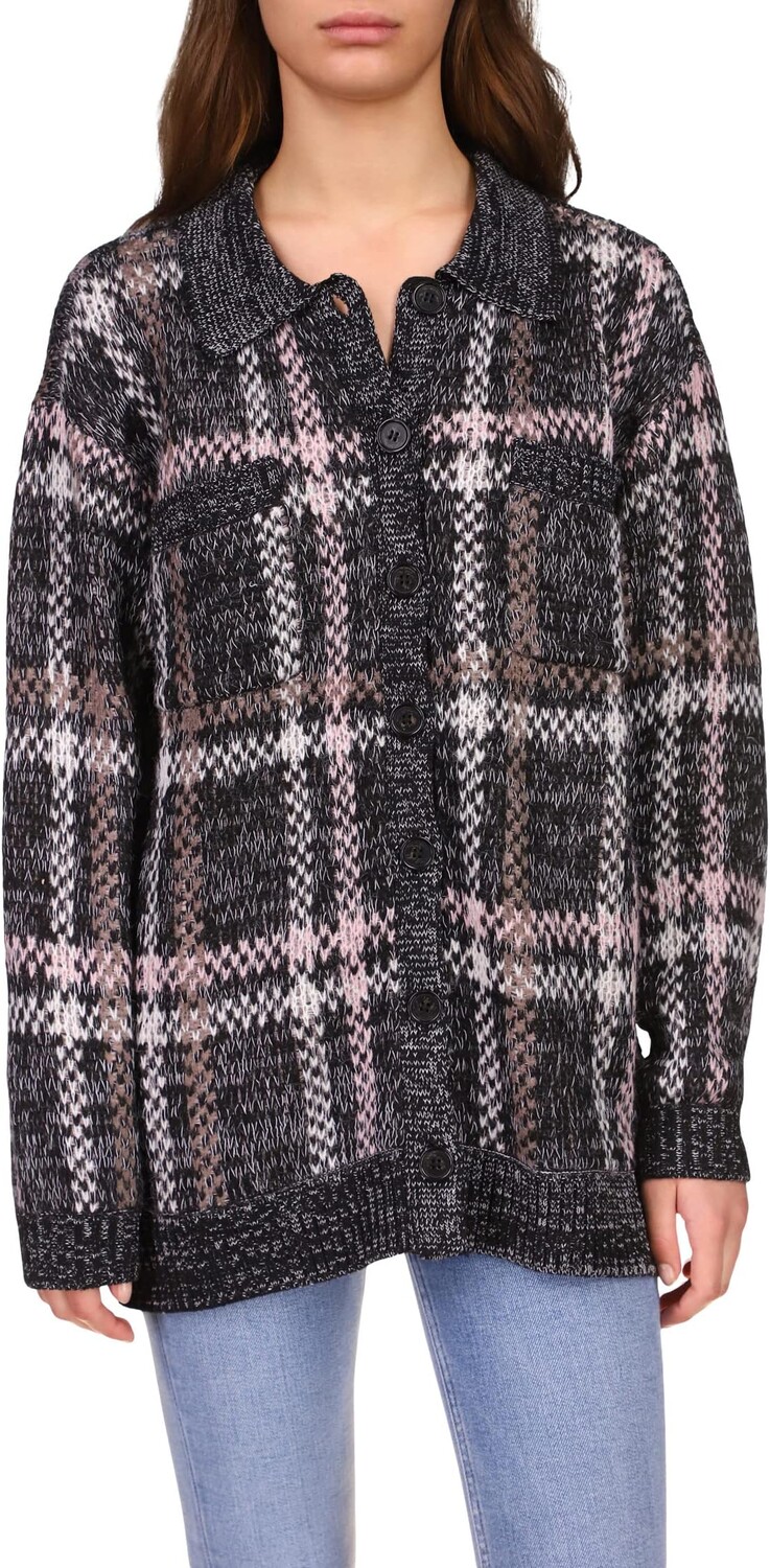 

Свитер Sanctuary Intarsia Sweater Shacket, цвет Black Multi