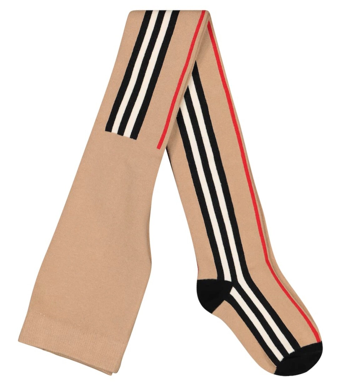 

Колготки Icon Stripe из смесового хлопка Burberry, бежевый