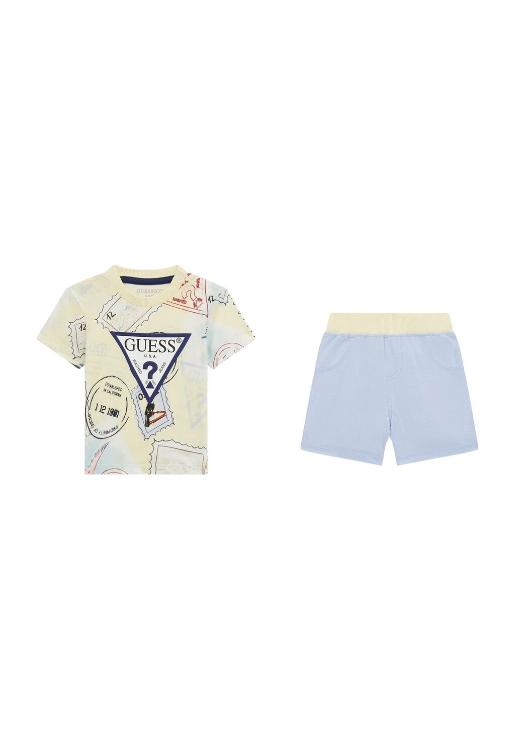 

Шорты SET LOGO-DREIECK Guess, цвет hellblau