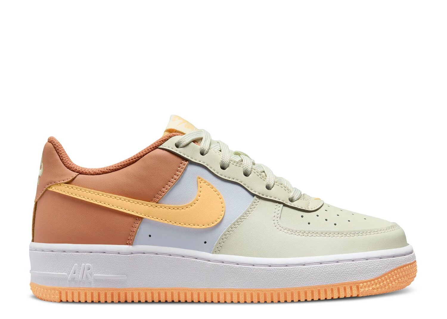 Кроссовки Nike Air Force 1 Gs 'Sea Glass Amber Brown', кремовый кроссовки nike air force 1 gs pale ivory sea glass кремовый