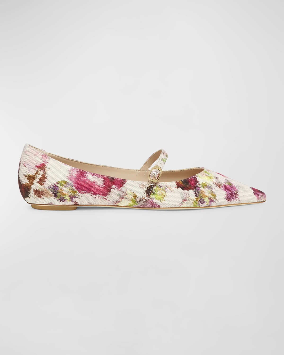 

Балетки Мэри Джейн с абстракцией Emilia Stuart Weitzman, цвет Pink Multi