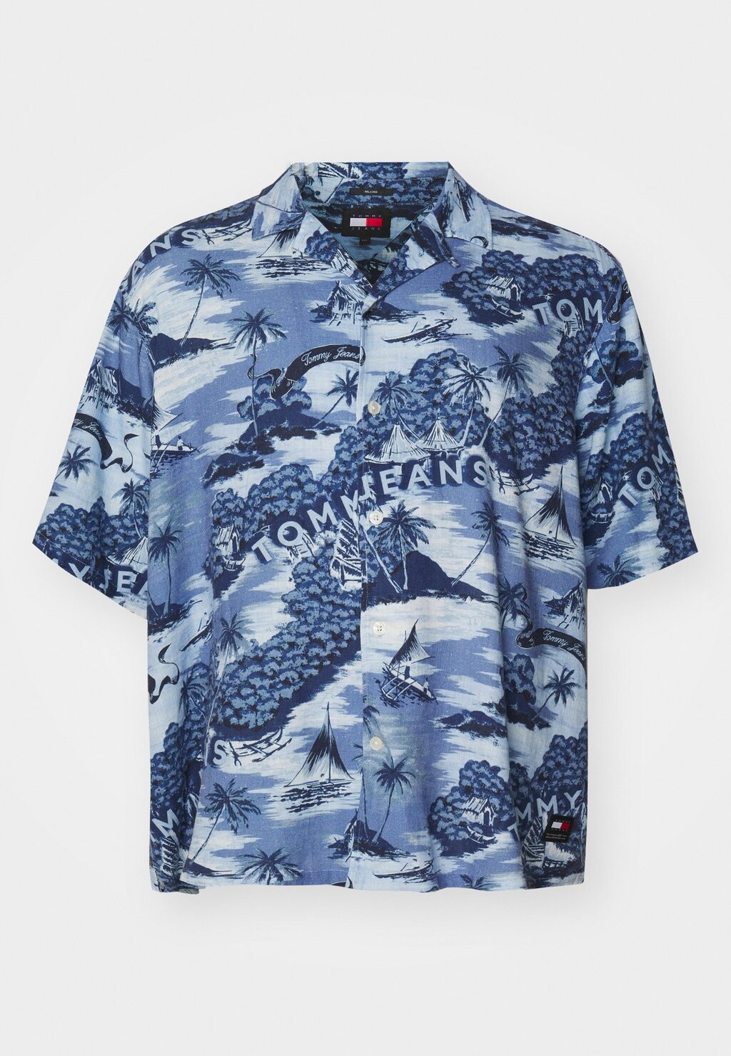 

Рубашка Hawaiian Camp Tommy Jeans, синий