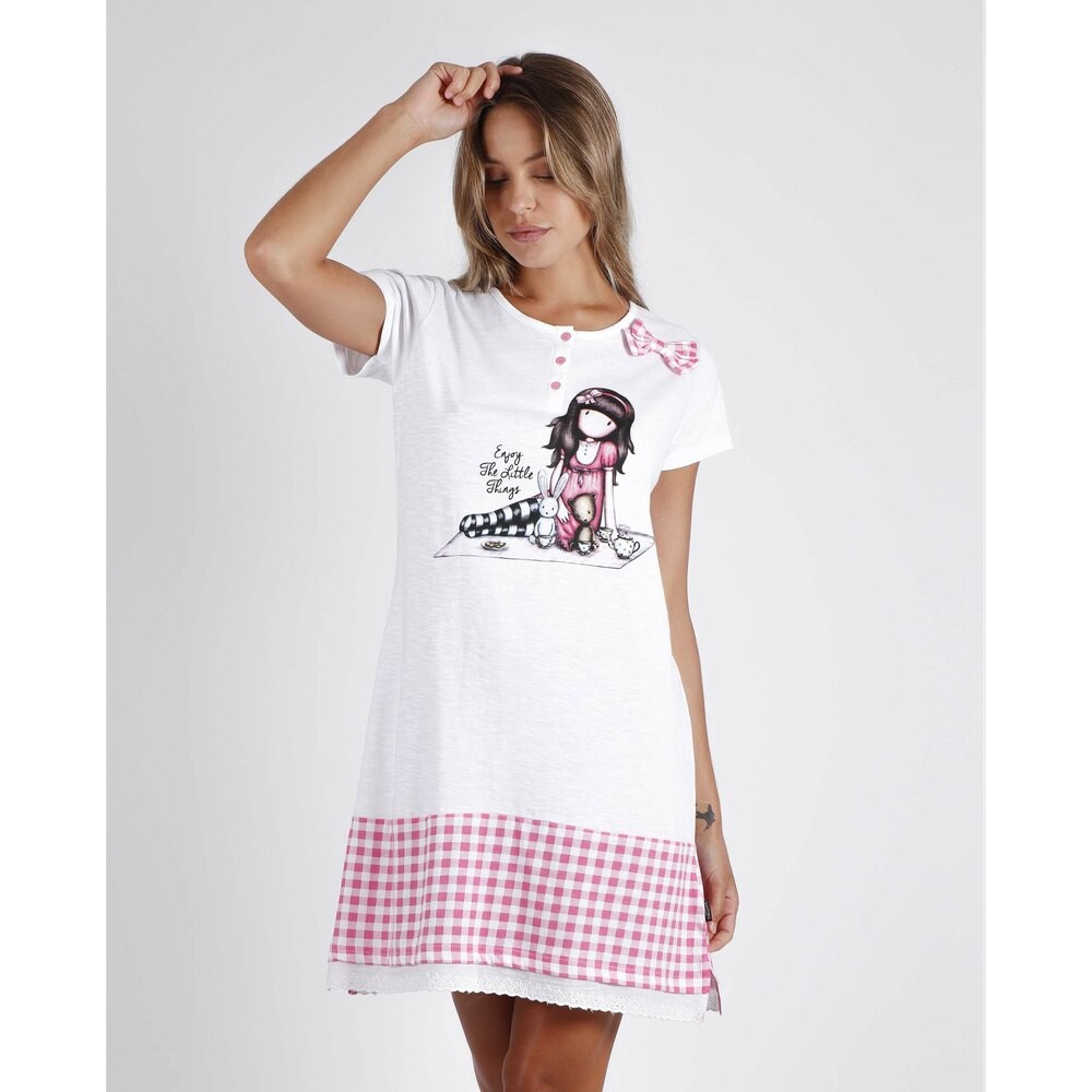 

Пижама Santoro London Little Things Dress, розовый