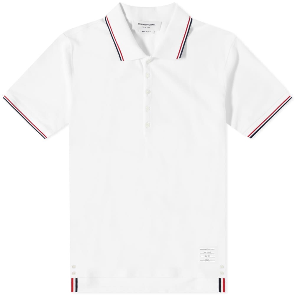 

Футболка Thom Browne Tipped Polo, Белый