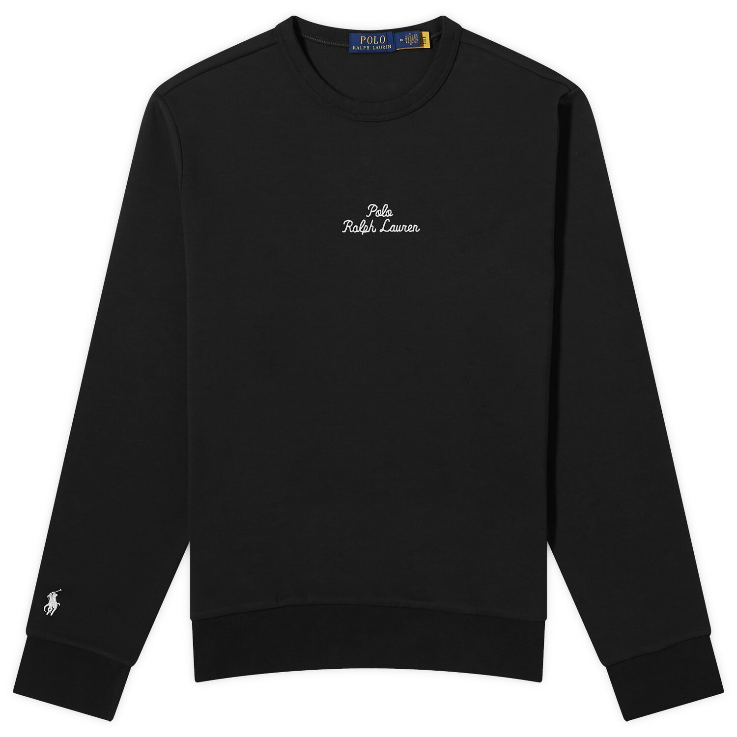 

Свитшот Polo Ralph Lauren Chain Stitch Logo Crew, черный
