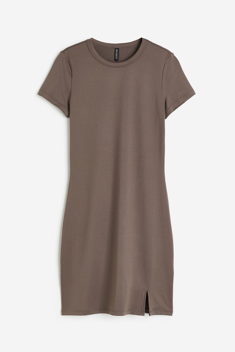 

Платье H&M Slit-hem Bodycon, серо-бежевый
