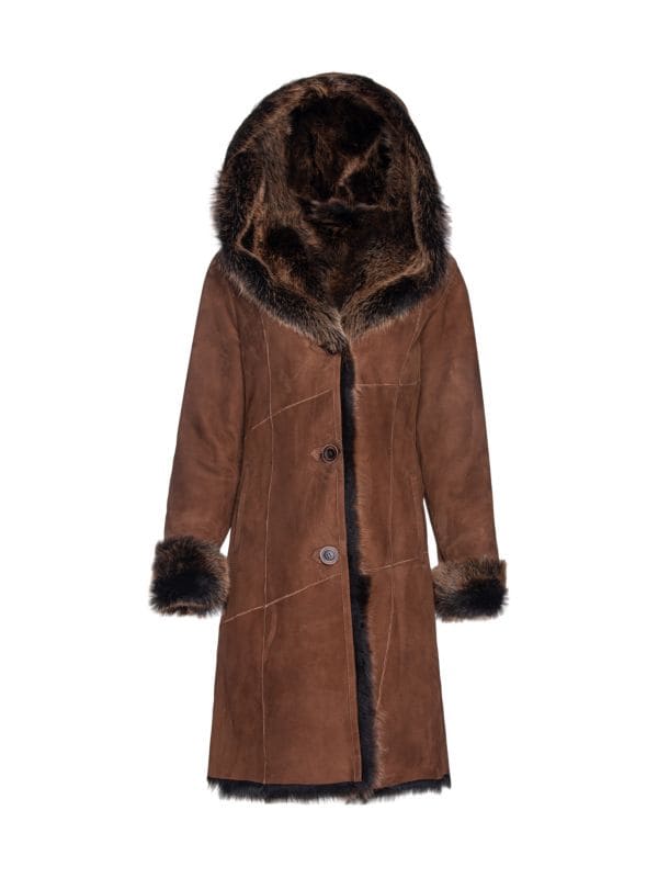 Дубленка WOLFIE FURS Made for Generation Toscana, cocoa brown
