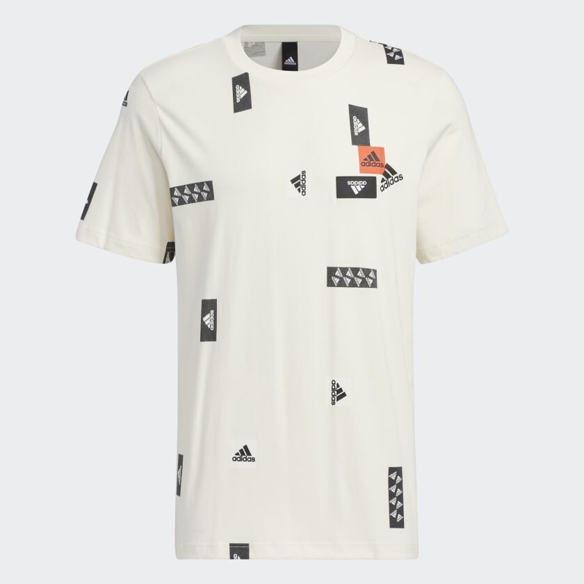 

Футболка adidas MH BP3 TEE2, шоколадно-белый
