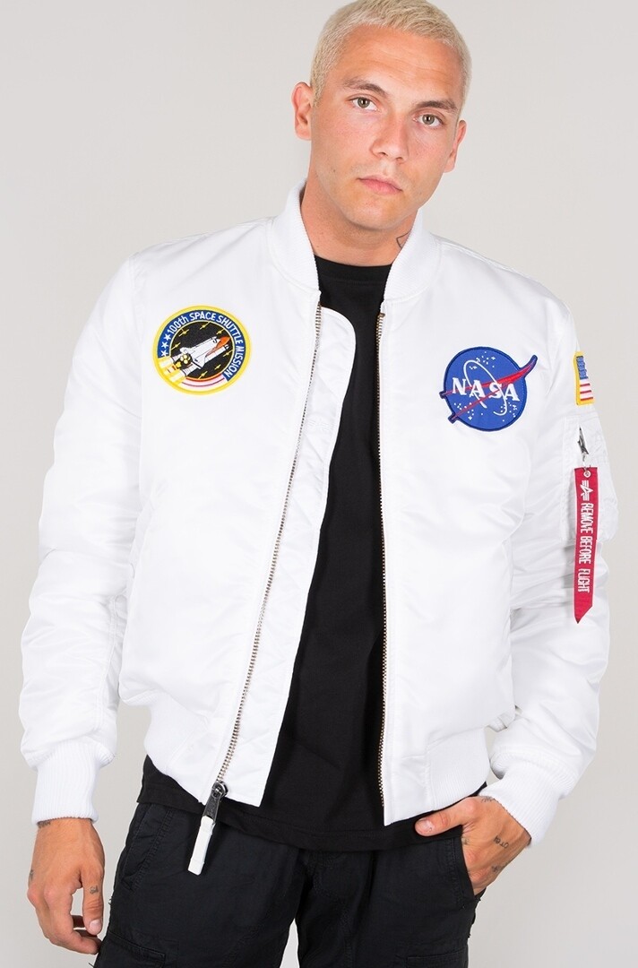 

Куртка Alpha Industries MA-1 VF NASA, белая