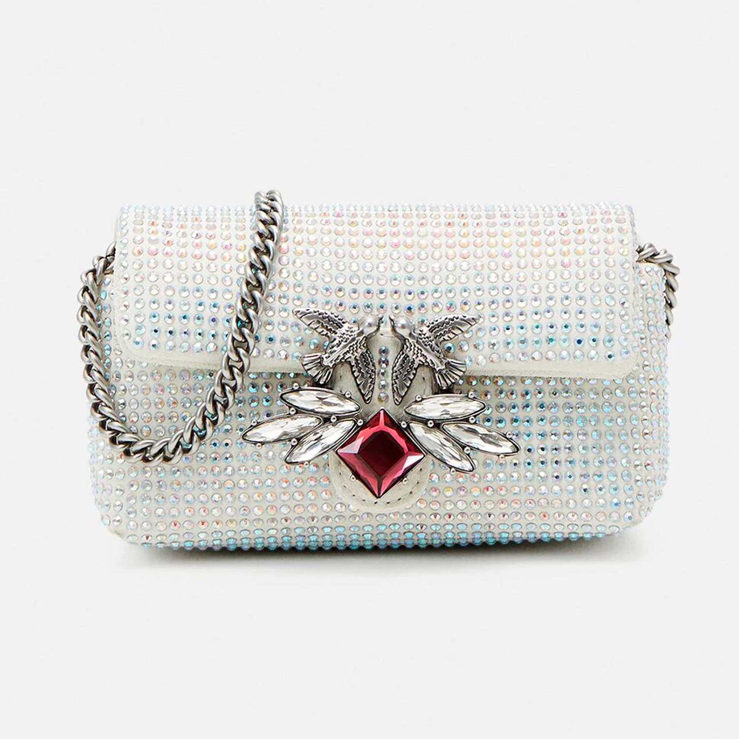 

Сумка кросс-боди Pinko Love Micro Puff, белый