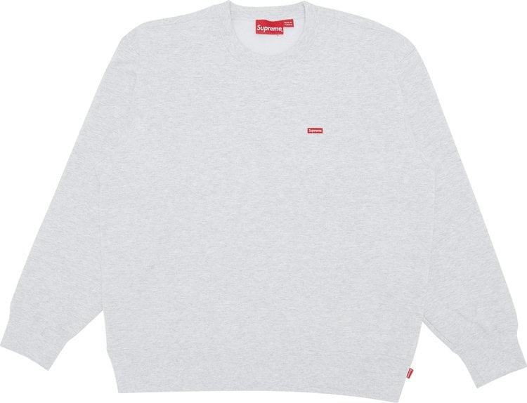 

Толстовка Supreme Small Box Crewneck 'Ash Grey', серый