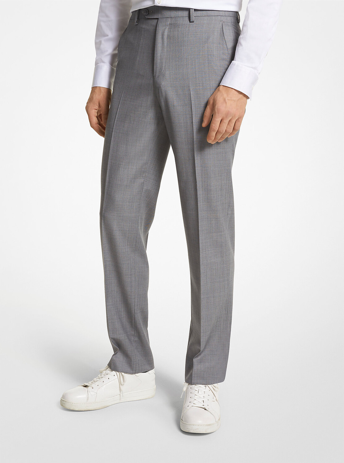 

Брюки Michael Kors Modern-Fit Wool Blend Suit, серый
