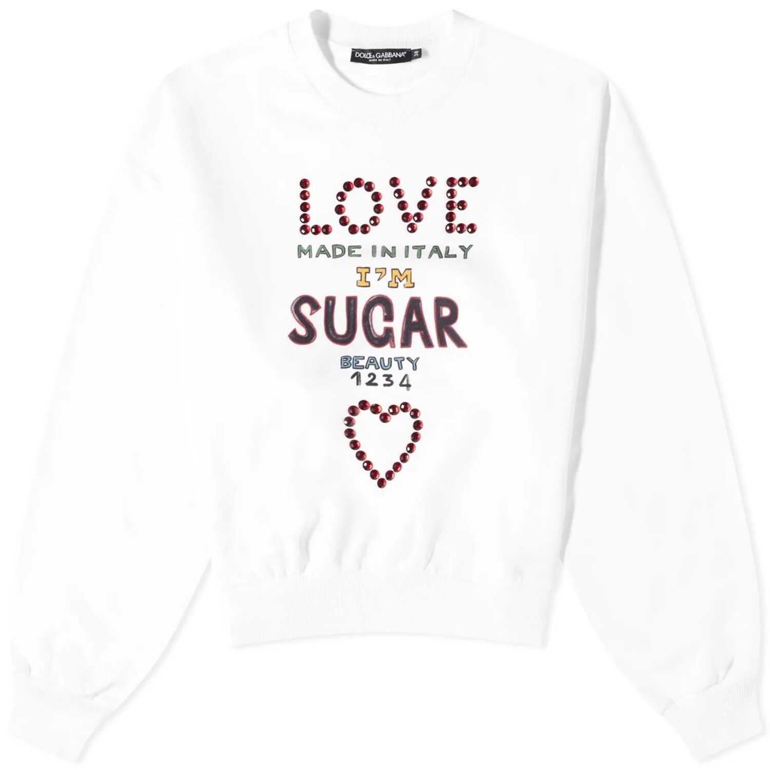 

Свитшот Dolce & Gabbana Crew Neck, белый