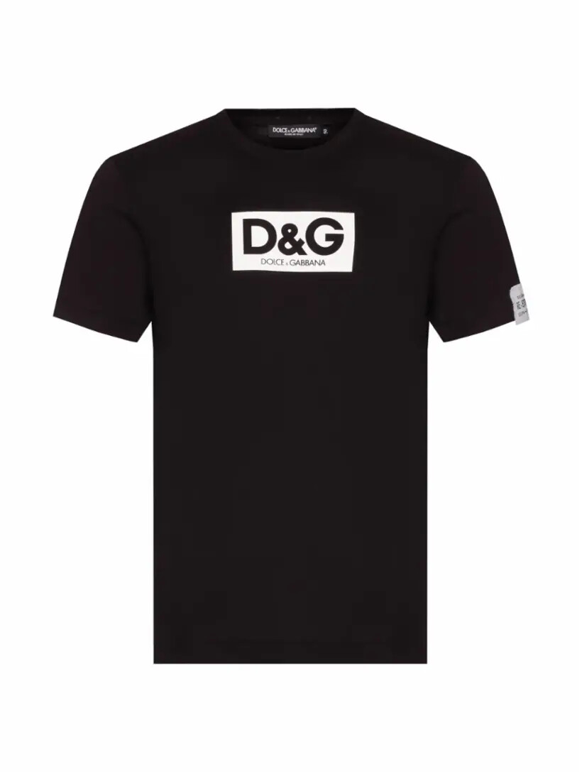 

Хлопковая футболка с логотипом Dolce&Gabbana, Черный