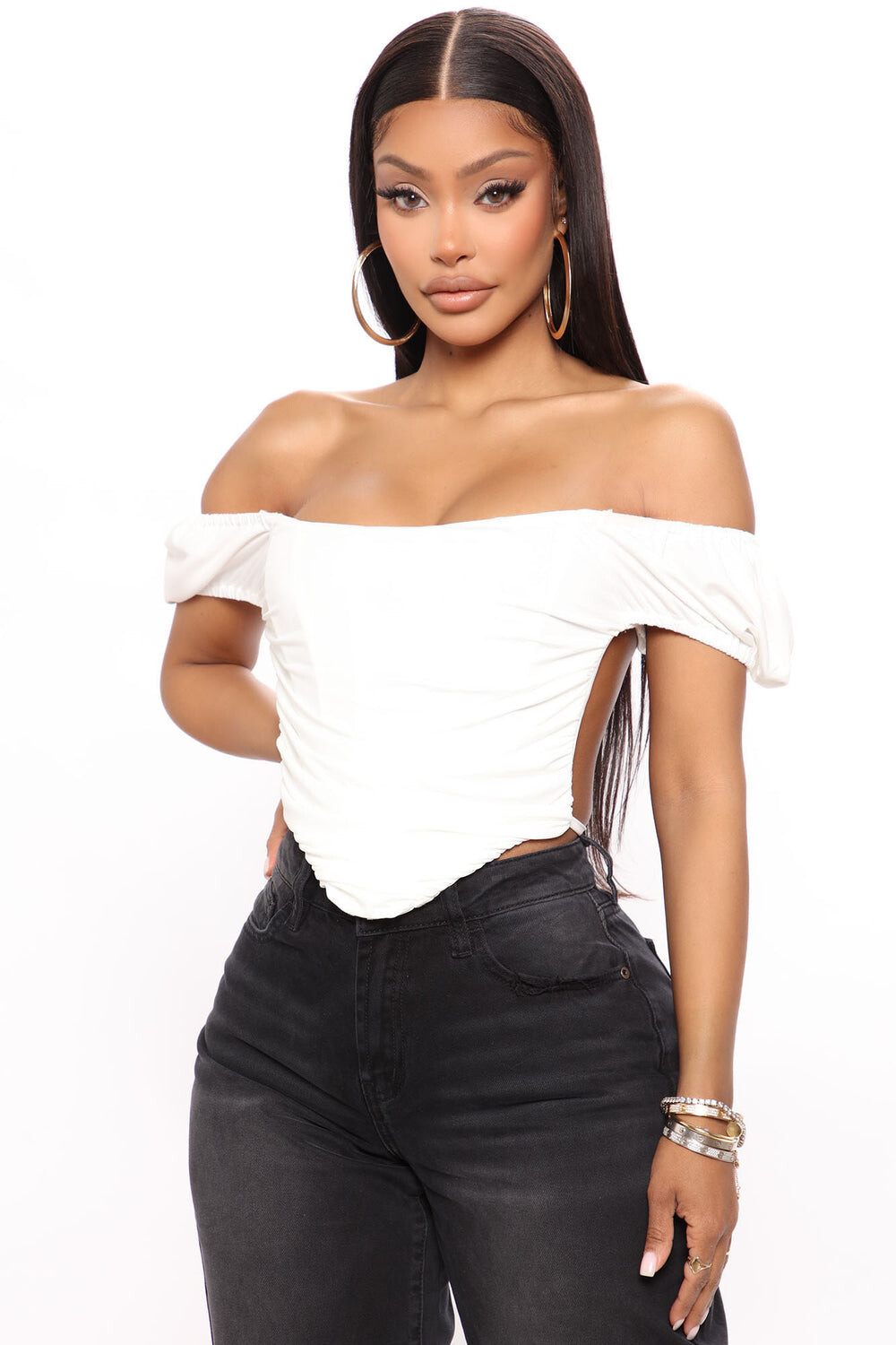 

Топ Fashion Nova TA26989, белый